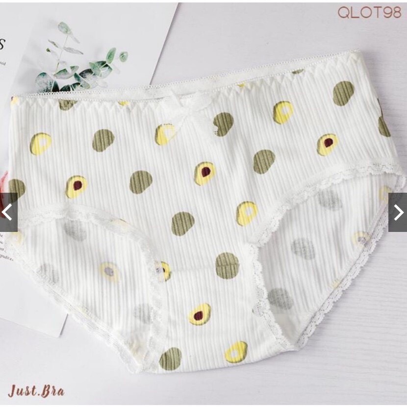 Set quần lót quả Bơ cute - Quần chip chất cotton co giãn Hàng Quảng Châu