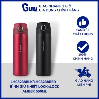 Lhc3238blk/lhc3238red - bình giữ nhiệt locknlock amber 550ml - màu đen