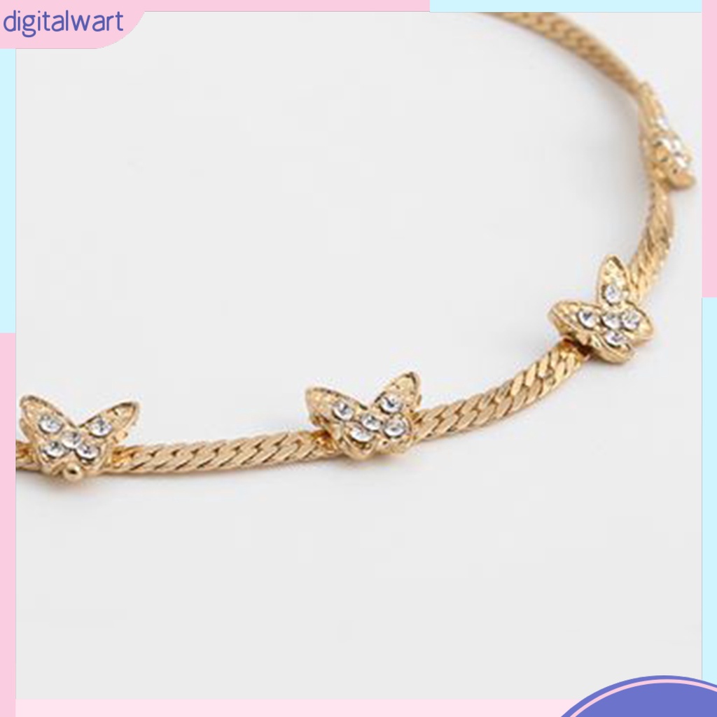 [DIWA] Vòng Cổ Choker Mở Rộng Dát Đá Giả Kim Cương Màu Trơn Trang Sức Cô Dâu
