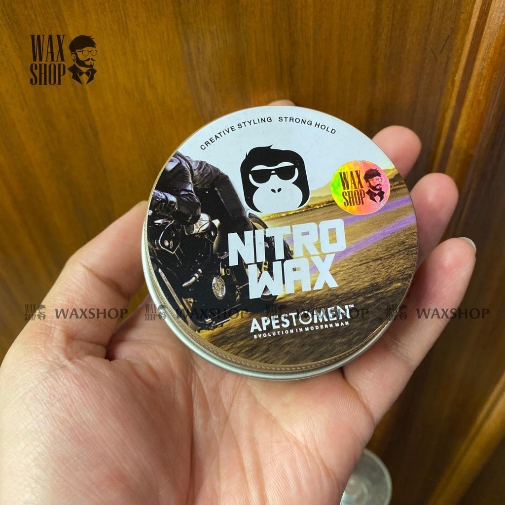 Sáp Vuốt Tóc Nam Nitro Wax Apestomen Chính Hãng⚡Bao Test + Tặng Kèm⚡ Độ Giữ Nếp Cao - Không Bóng - Dễ Gội Rửa - Waxshox