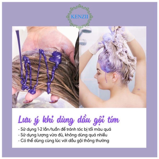 Dầu gội tím KARSEELL dầu gội tím khử vàng và giữ màu dành cho tóc tẩy nhuộm màu thời trang Chính Hãng