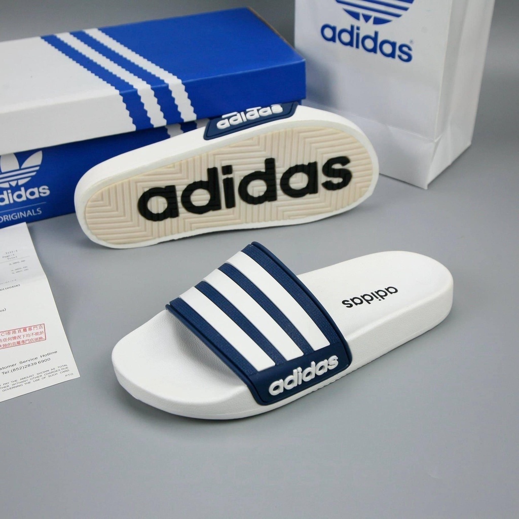 Dép nam adidas Mẫu mới nhất Hot 2023, Dép adidas đế cao su non Form dáng thể thao, chống nước chống hôi chân