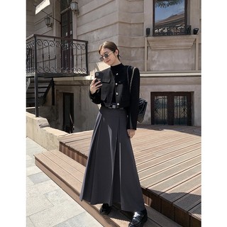 Chân váy vải xếp ly dáng dài 2 eclipse clothing
