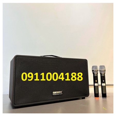 Loa Karaoke Xách Tay Temeisheng 8018, Loa Công Suất Lớn Tích Hợp Livestream + Kèm 2 Micro Chống Hú + Bảo hành 12 tháng