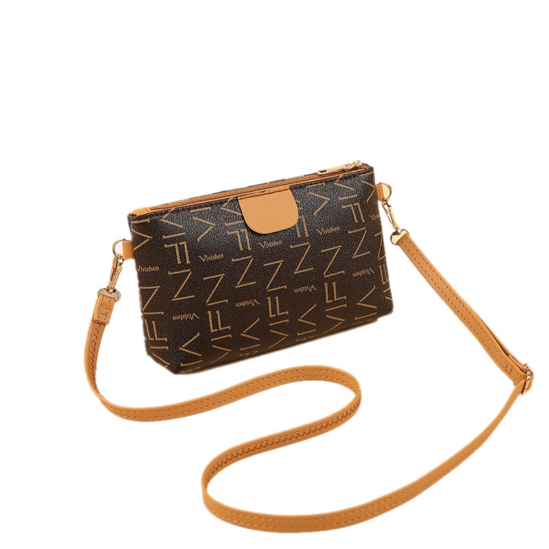 Túi Đeo Chéo Dáng Vuông Nhỏ Phối Màu Tương Phản Thời Trang Xinh Xắn Cho Nữ