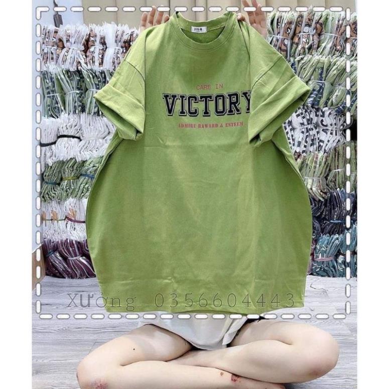 [ Rẻ Vô Địch ] Áo Thun Tay Lỡ 3158 Cotton Khô Form Rộng Nam Nữ Unisex VICTORY
