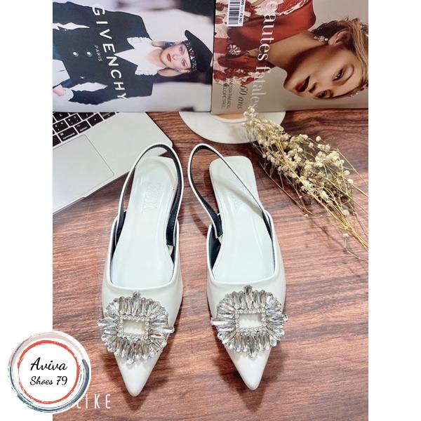 Giày sục mũi nhọn sandan  khoá z.RA chất xịn cực sáng hót 2022