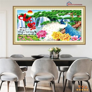 Tranh đính đá cha mẹ LV076 (75cm x 50cm)