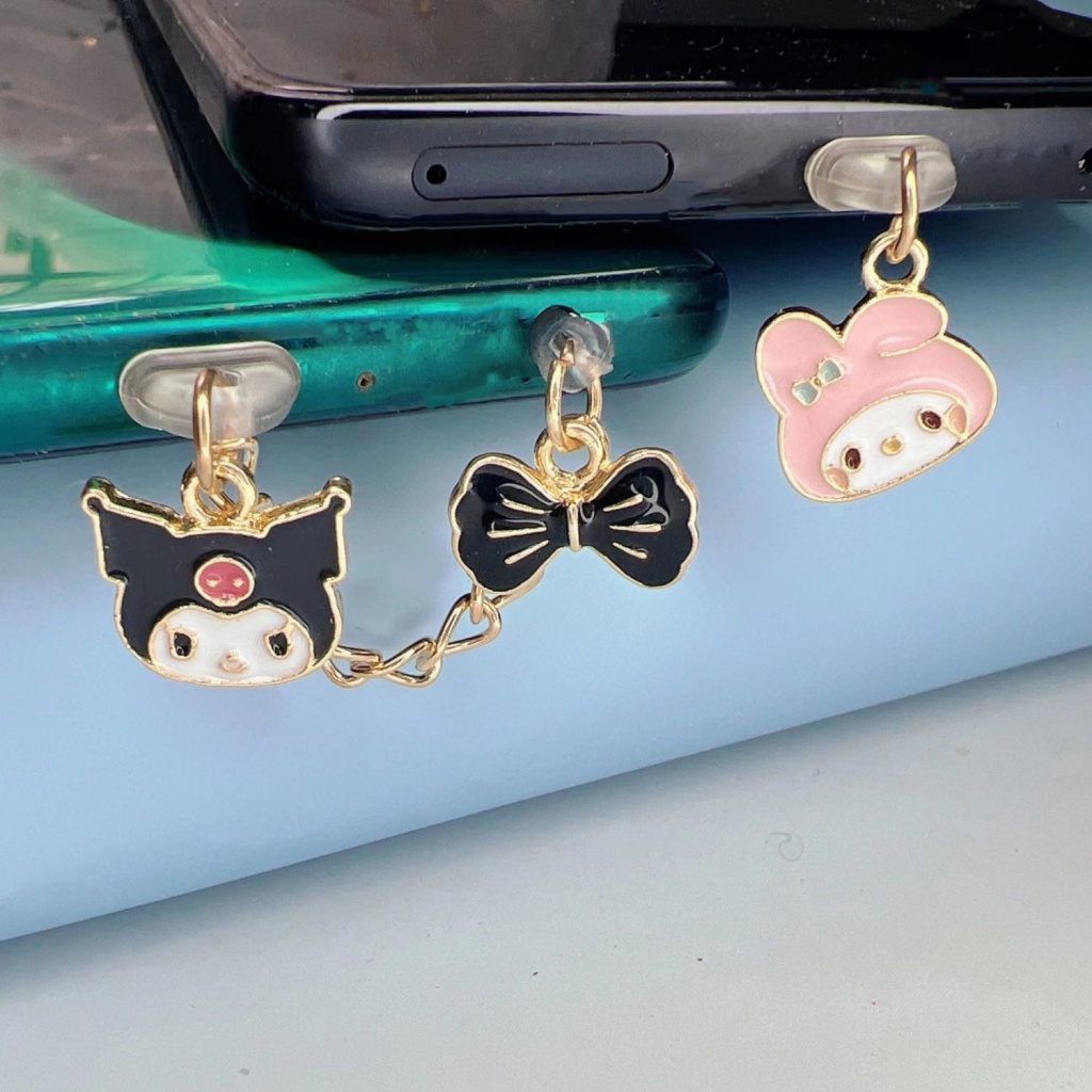 Nút Cắm Chống Bụi Kiểu Dáng Hoạt Hình Dễ Thương Trang Trí Điện Thoại Di Động