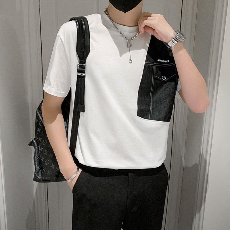 Áo Thun Tay Ngắn Cổ Tròn Thời Trang Mùa Hè Cho Nam