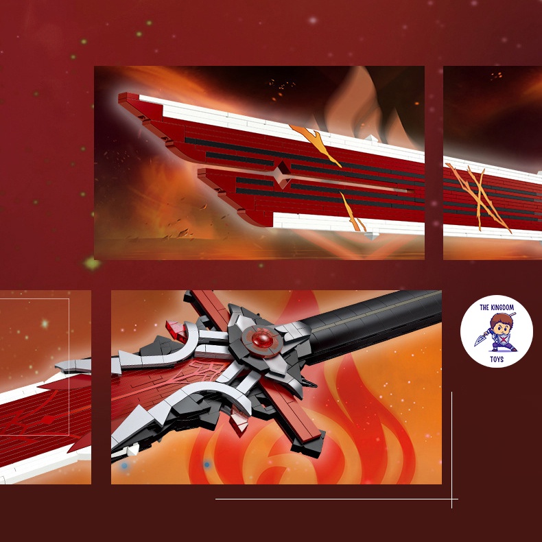 Đồ Chơi Lắp Ráp Kiểu LEGO Mô Hình Thanh Kiếm Wolf's Gravestone Đường Cùng Của Sói Trong Genshin Impact 92032