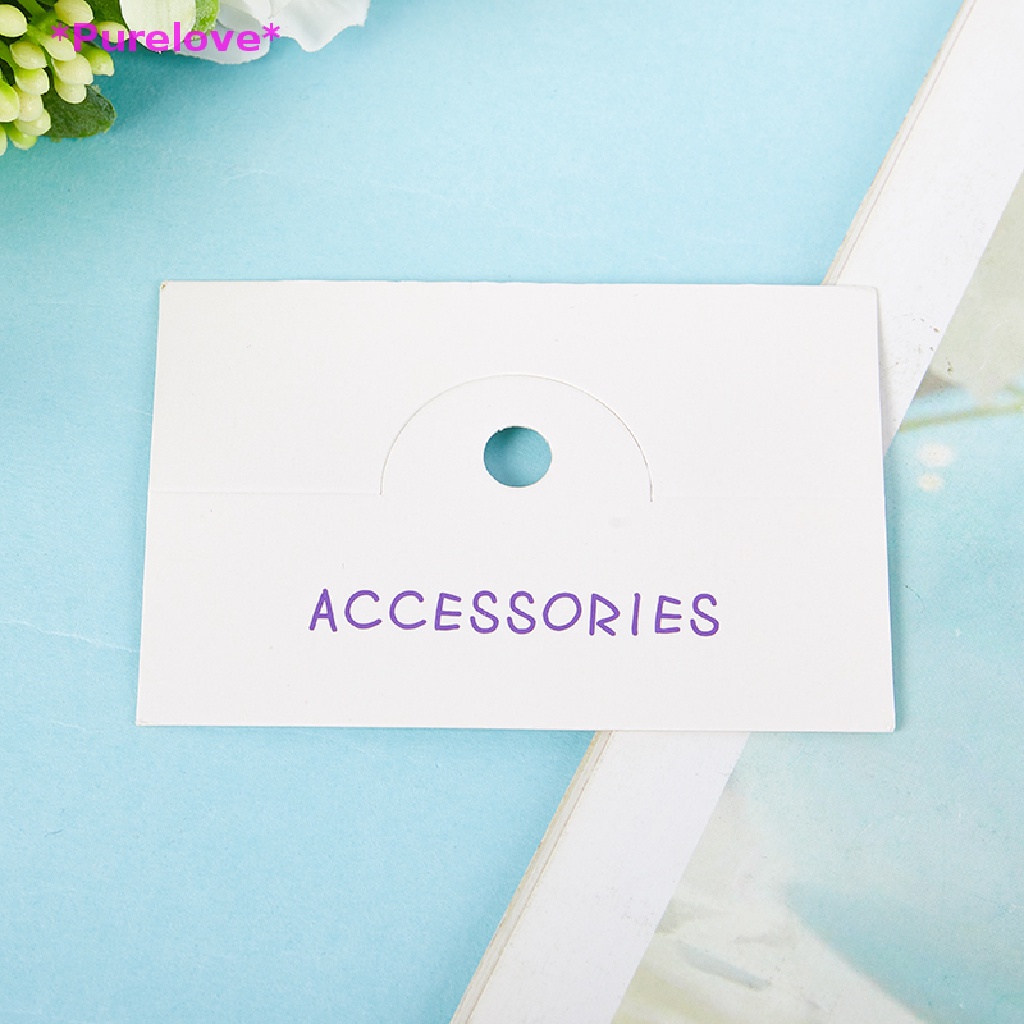 Set 50 Thẻ Giấy Kraft Trưng Bày Kẹp Tóc / Túi Xách Tiện Lợi Mới