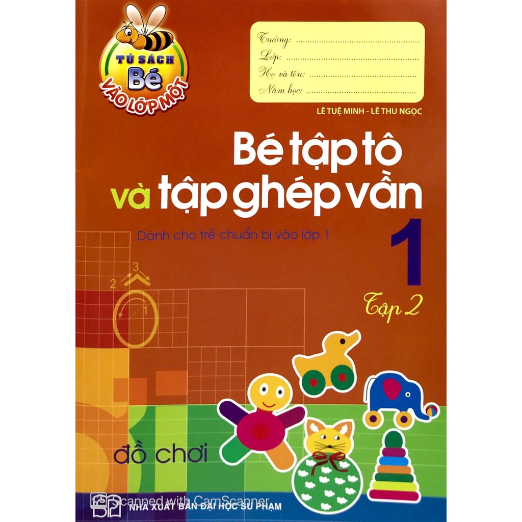 Sách_Tủ Sách Bé Vào Lớp 1 - Bé Tập Tô Và Tập Ghép Vần_Tập 2