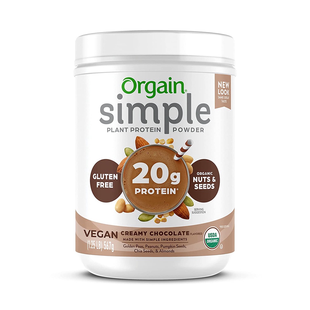 Bột đạm thực vật hữu cơ Organic Plant Protein Creamy Chocolate 567g hạn 05.2025