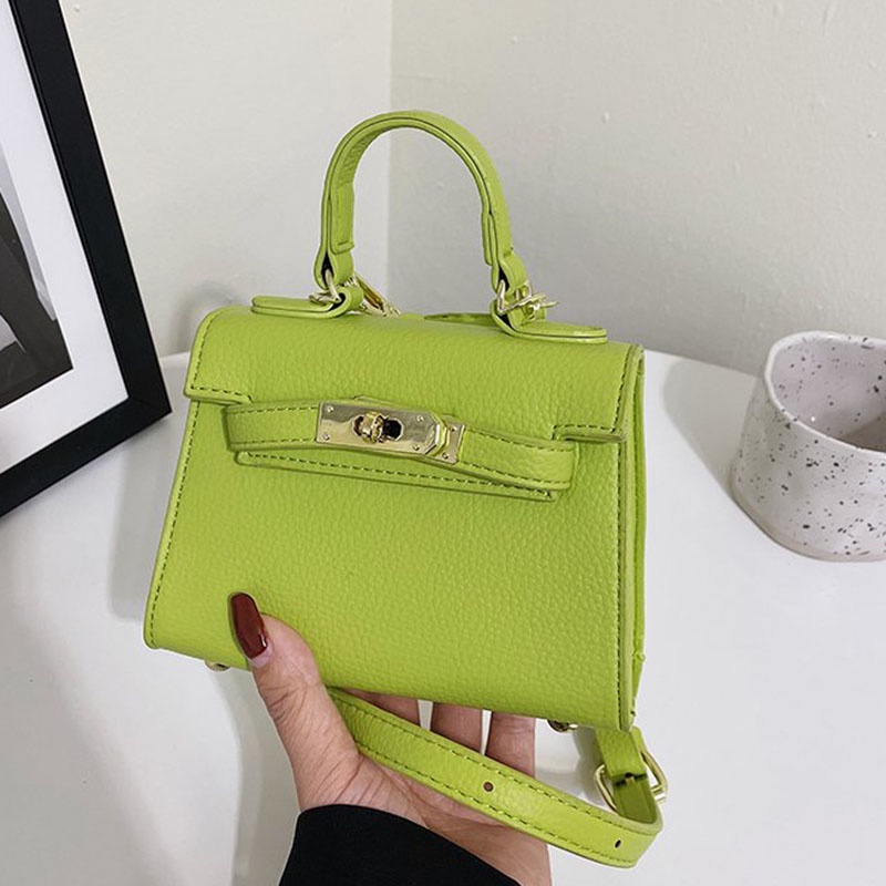 Túi Đeo Chéo Màu Sắc Tương Phản Thời Trang Cao Cấp Cho Nữ