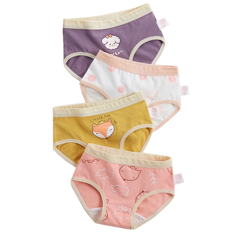 Quần Lót Cotton Thoáng Khí Dành Cho Bé Gái