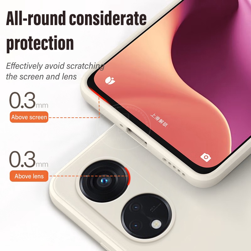 Ốp Điện Thoại Silicon Dẻo Vuông Chống Sốc Oppo Reno 8T 5G Reno8 T 5G 8T 8Z 8 Pro Plus 8Pro + Reno8 Reno8T 4G 5G