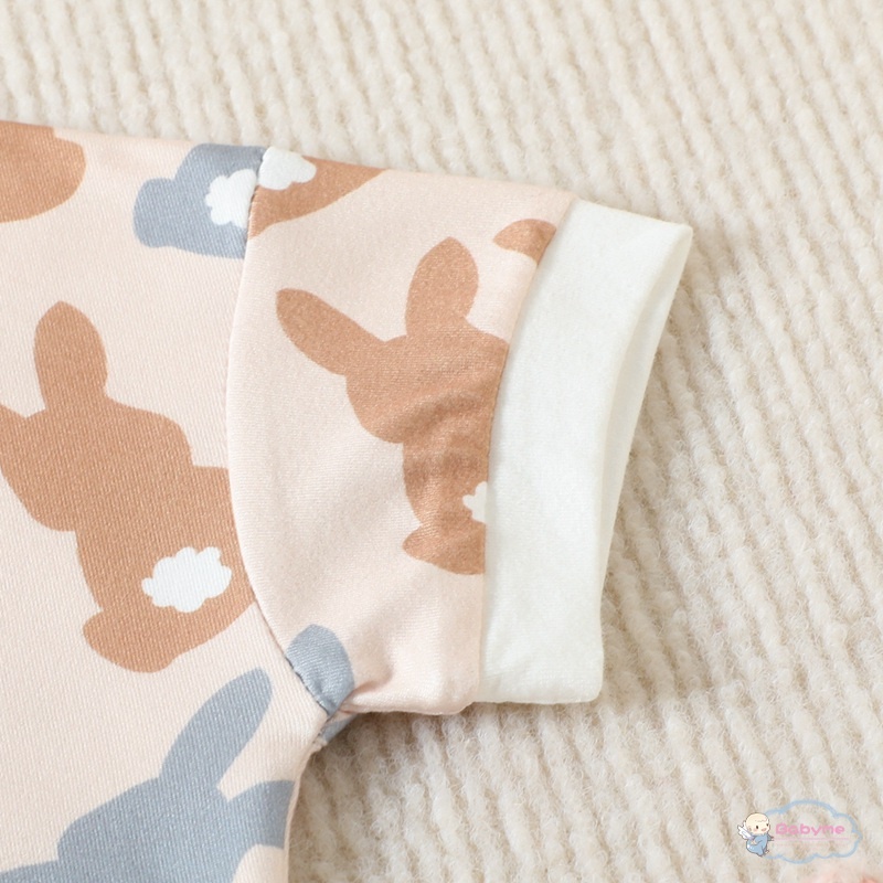 Bộ Áo Liền Quần In Hoạt Hình Dễ Thương Cho Bé Trai + Gái