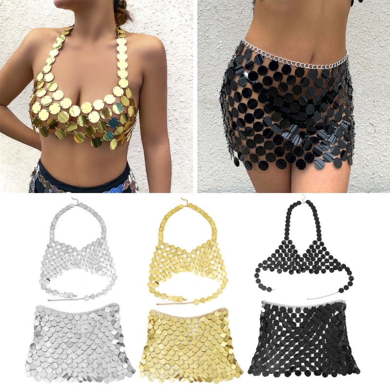 Chân Váy Mini Đính Hạt Thời Trang Cho Nữ