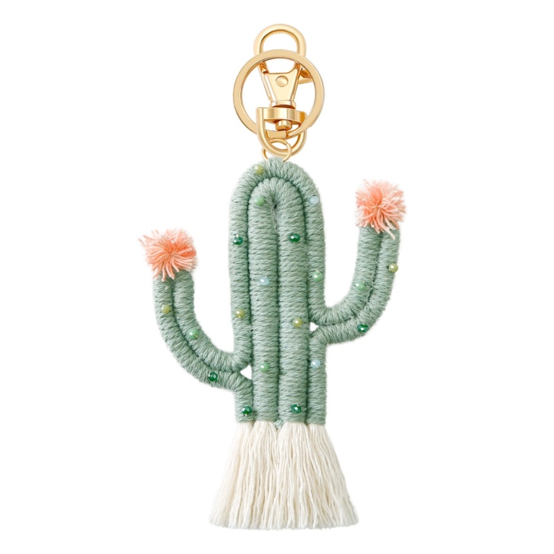 Móc Khóa Trang Trí Hình Cây Xương Rồng Phong Cách Boho