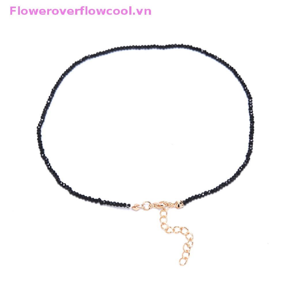 Vòng Cổ Choker Màu Đen Đính Pha Lê Thời Trang Cho Nữ