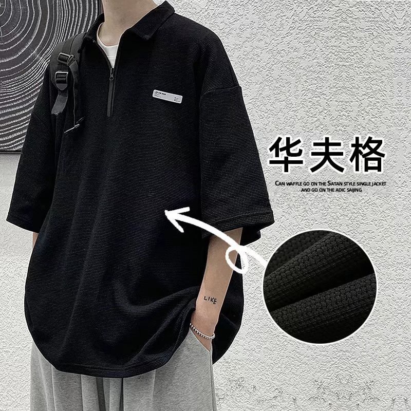 Áo polo Ngắn Tay Form Rộng Thời Trang Mùa Hè Dành Cho Nam