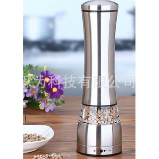 Lọ xay tiêu inox dụng cụ xay tiêu gia vị thủ công cầm tay cối xay hạt tiêu bằng thếp không gỉ