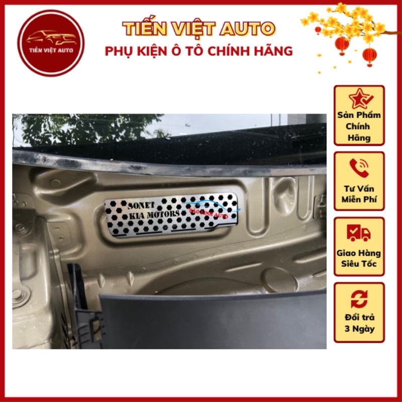 Tấm Lưới Chống Chuột Cho Xe Kia Sonet - Inox 304 Tấm Dày Cao Cấp
