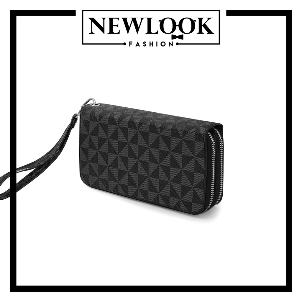 ★ VÍ DÀI CẦM TAY 2 TẦNG VỪA ĐIỆN THOẠI DA PU PHÙ HỢP NAM NỮ ( 8 ngăn thẻ + 4 ngăn chính )