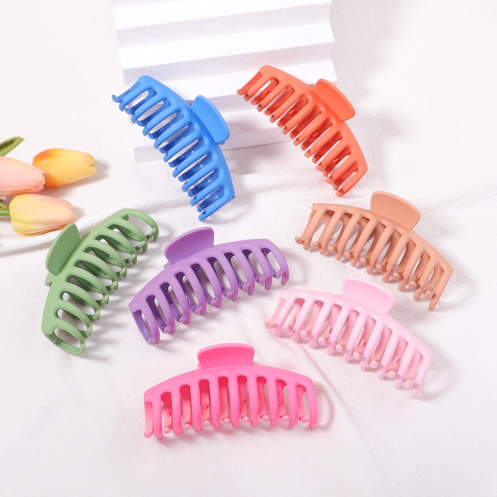 Kẹp tóc càng cua KIDSBOWS màu trơn thời trang Hàn Quốc đơn giản dành cho nữ