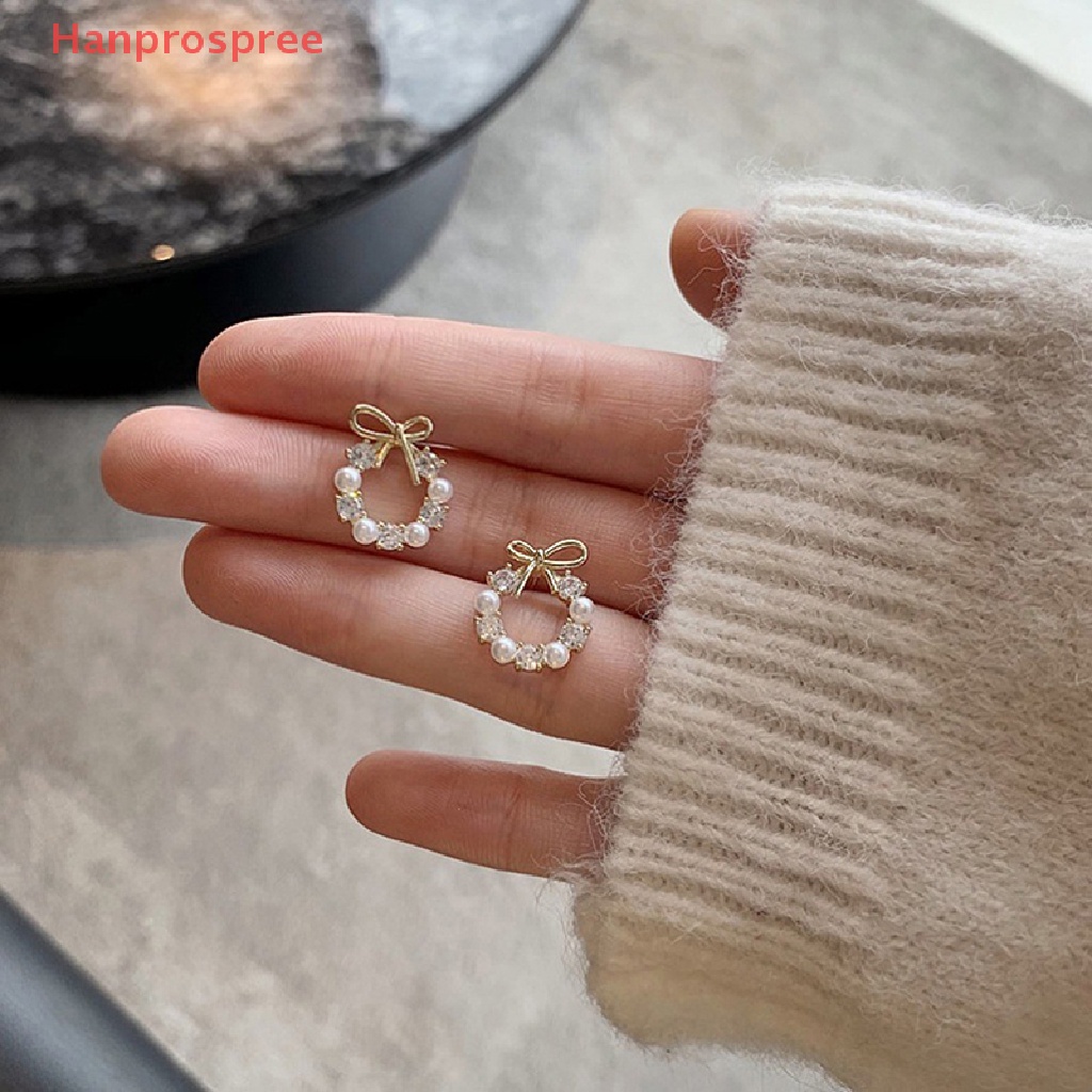 Hanprospree > Khuyên Tai Đính Ngọc Trai Giả Bằng Kim Loại Thanh Lịch Thời Trang Dự Tiệc Cưới Dành Cho Nữ Jewellry well