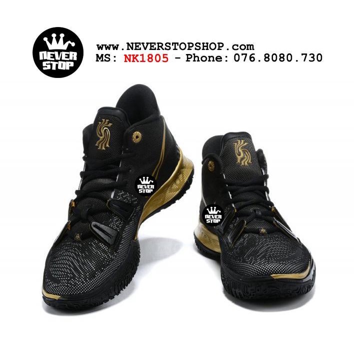 Giày bóng rổ nam cổ cao KYRIE 7 BLACK GOLD chuyên chơi outdoor, hàng chuẩn đẹp | NeverStopShop.com