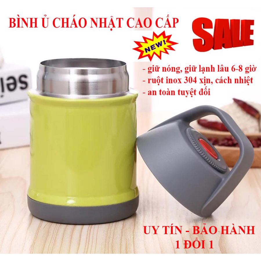 (MUA NGAY) Bình ủ cháo giữ nhiệt inox 304, siêu dày, hàng cao cấp, hợp vệ sinh, an toàn.