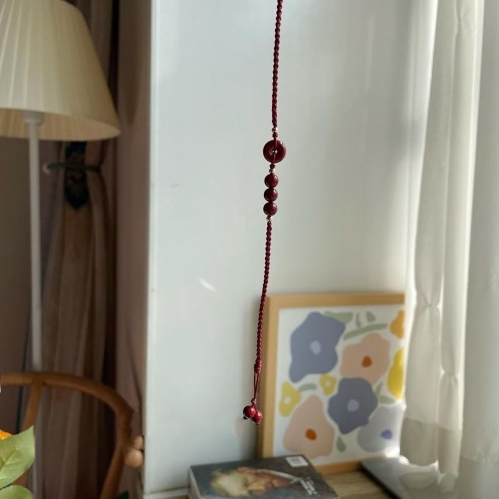 Lắc chân [An Toàn Và Mượt Mà] Cinnabar Ping Khóa Dây Đỏ Cho Nữ Sinh Sinh Viên Bestie Năm Mới