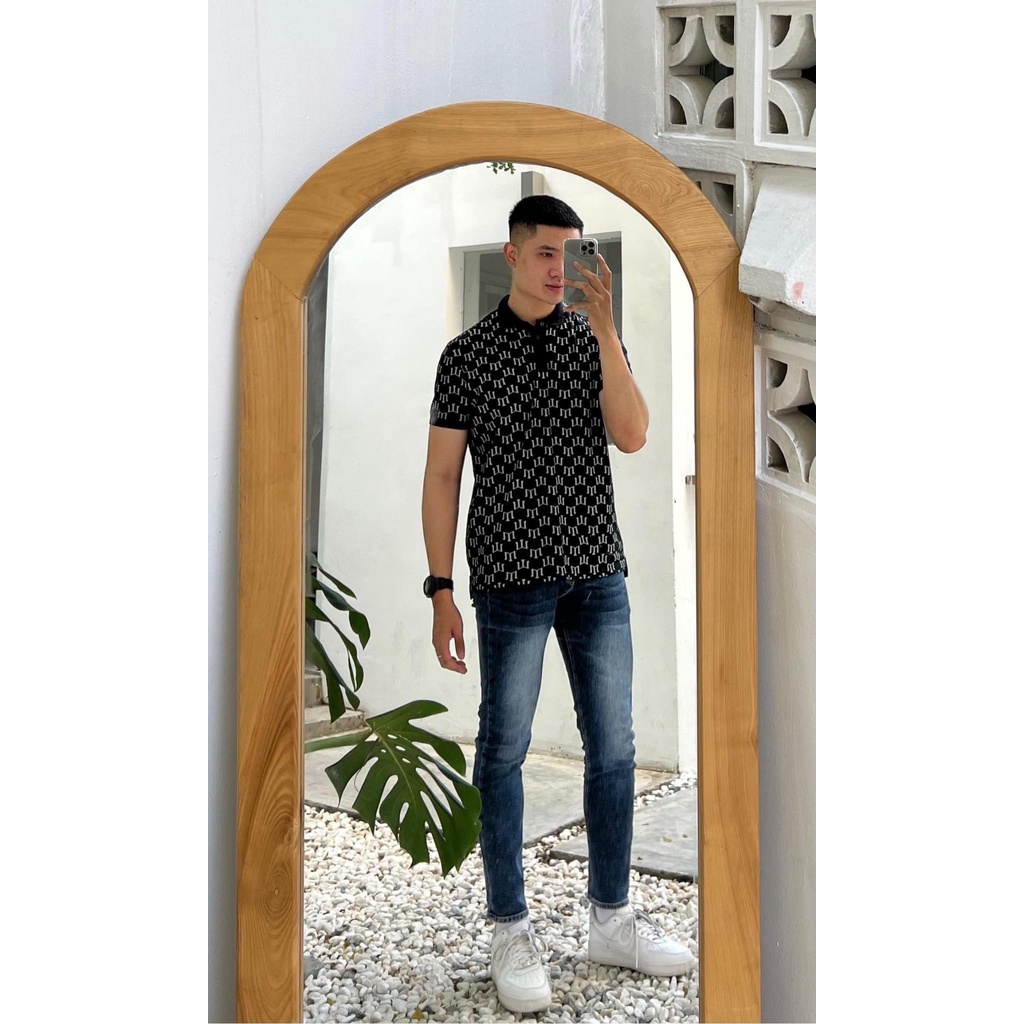 Áo POLO Cổ Bẻ In Họa Tiết Nét Toàn Thân Siêu Cá Tính Cho Hè 2023