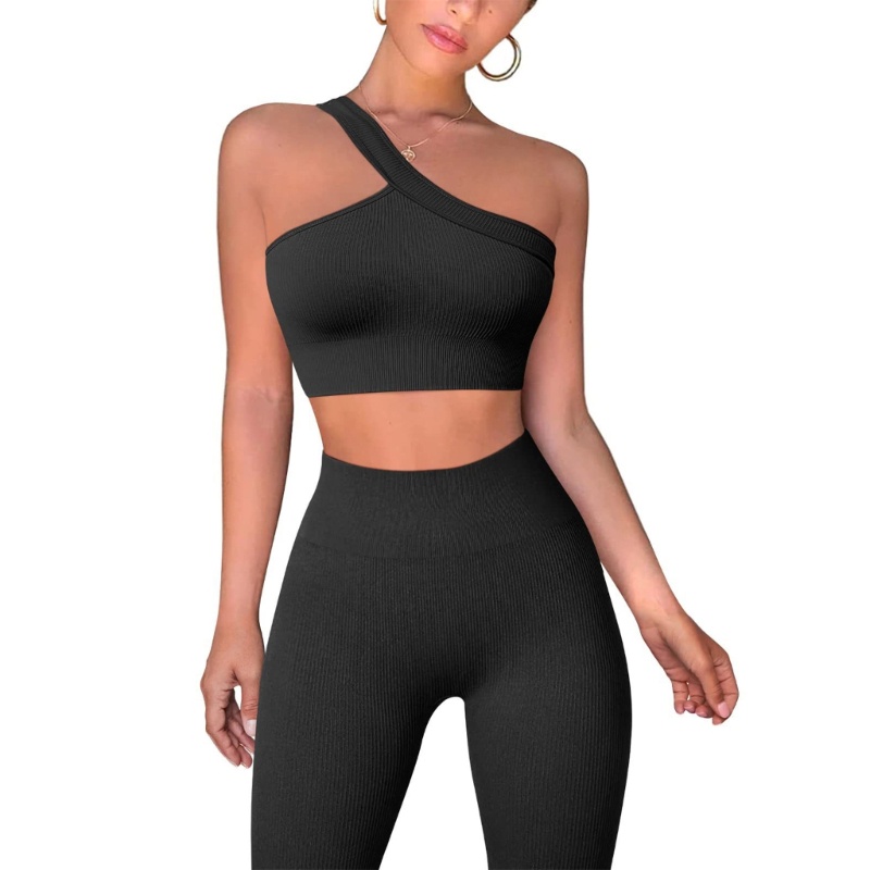 Xiangbao Set Đồ Tập Thể Thao 2 Mảnh Áo Ngực Và Quần Legging Có Gân Dành Cho Nữ