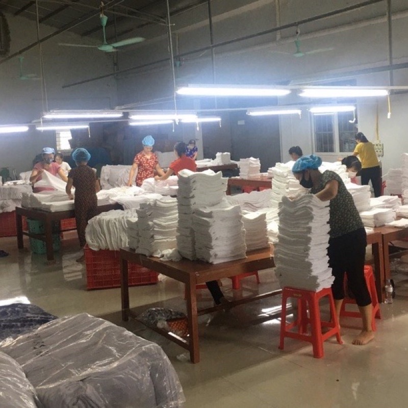 Khăn vuông trắng cao cấp dùng lau đa năng, phục vụ nhà hàng