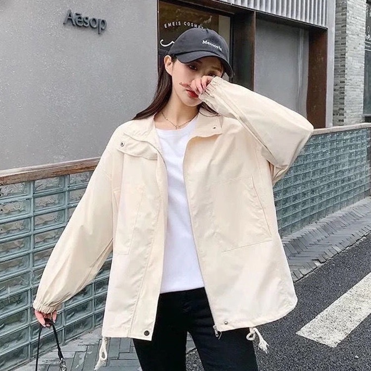 IELGY   Áo Khoác Dáng Rộng Phong Cách Hàn Quốc Cho Nữ