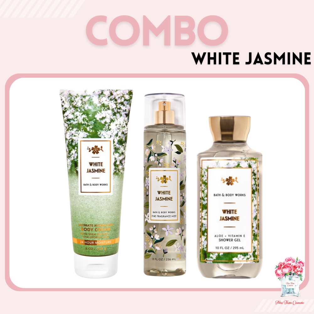 Sữa Tắm Bath & Body Works White Jasmine Hương Thơm Nữ Tính Quyến Rũ Trưởng Thành 295ml