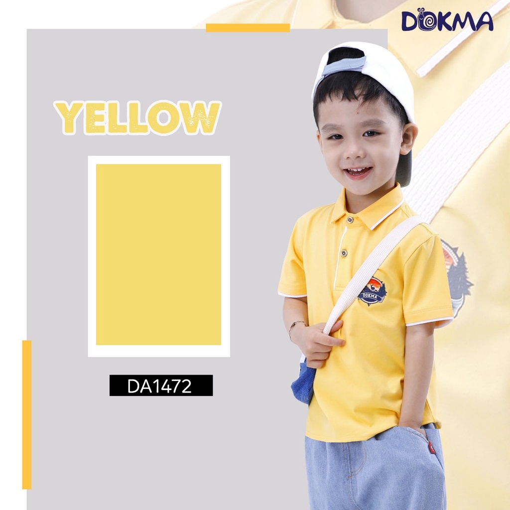 Áo cộc tay cổ đức Dokma DA1472 cho bé từ 3 tuổi- 7 tuổi
