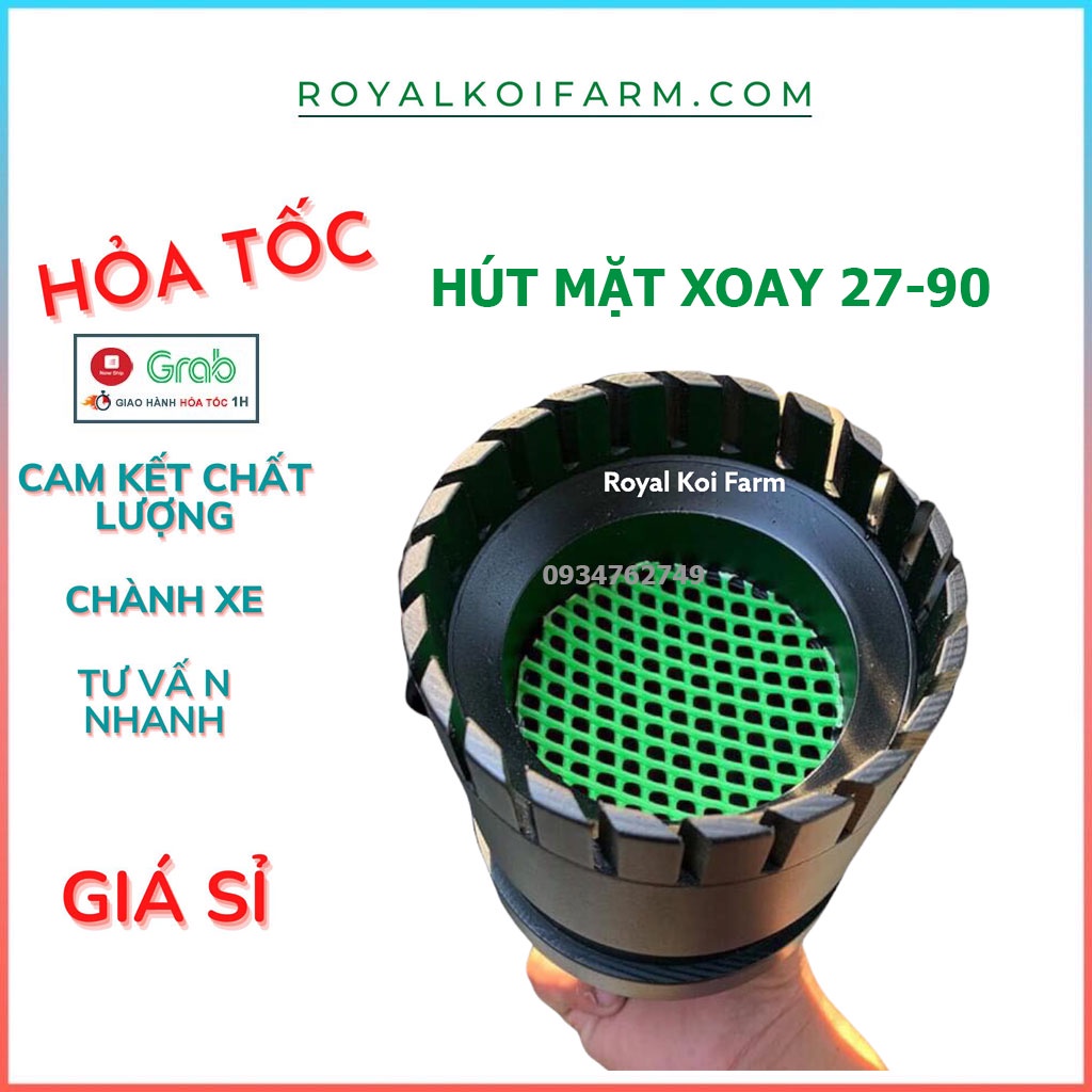 Hút mặt hồ cá koi 90-27 xoay