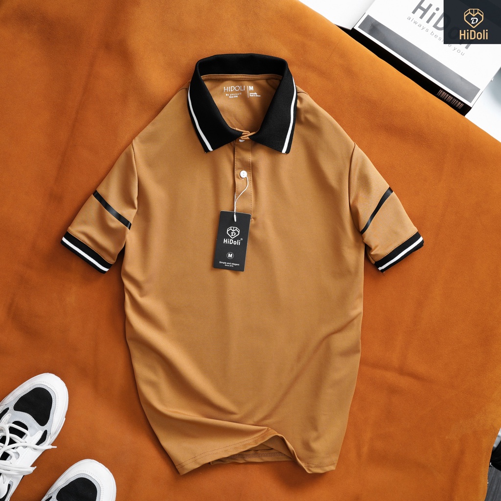 Áo thun POLO phối VIỀN TAY nam nữ mặc đôi siêu đẹp siêu chất, chất liệu co giãn thoáng mát POLO-01