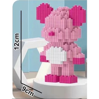 Mô hình lắp ráp gấu Bearbrick 3D dễ thương