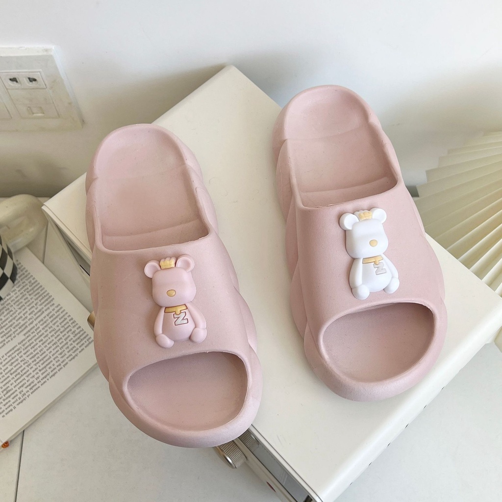 Dép Sandal Đế Mềm Chống Trượt Hình Gấu Thời Trang Mùa Hè Cho Nữ Mã 41