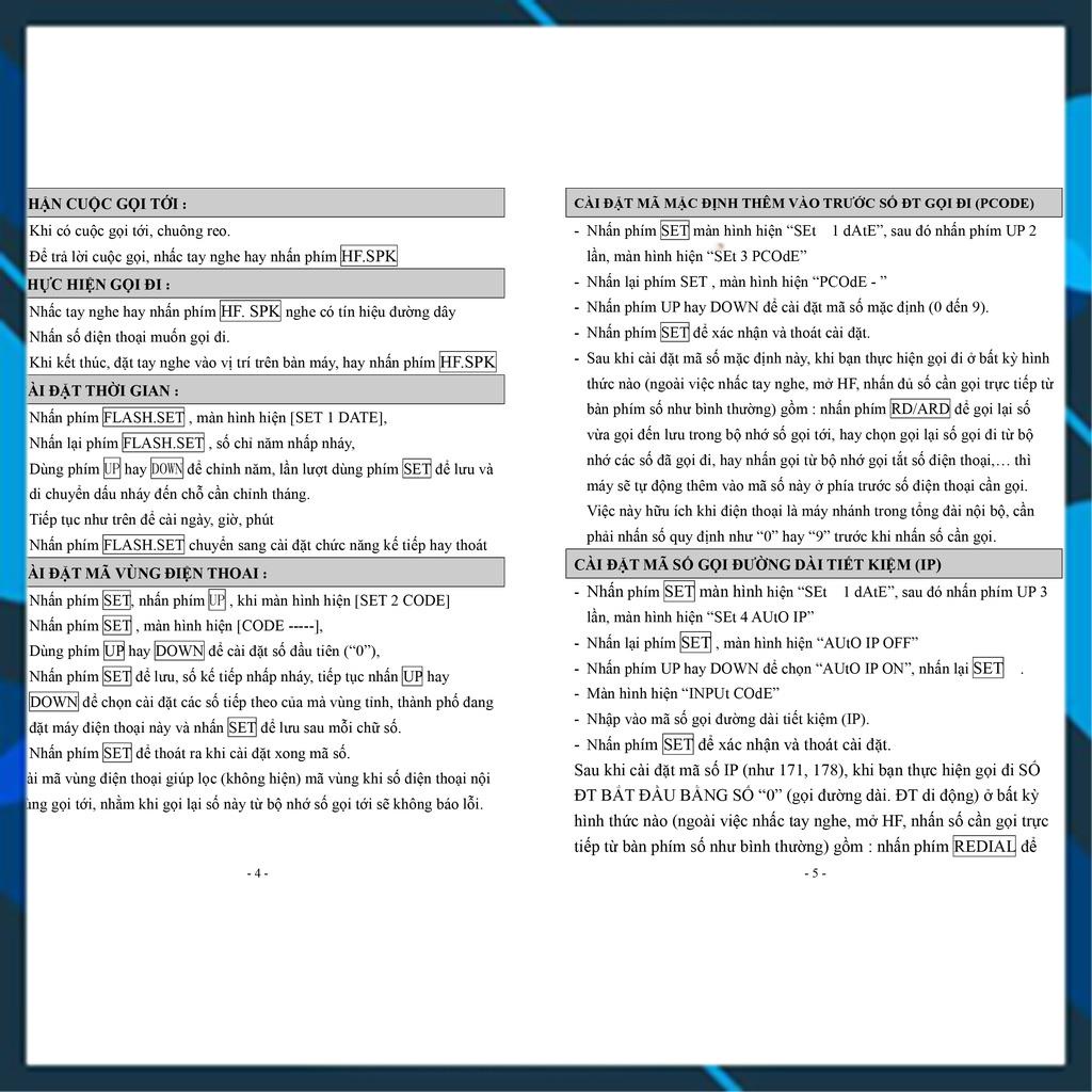 Điện thoại văn phòng, điện thoại khách sạn, gia đình, loại có dây để bàn, có màn hình hiện số gọi tới. KTeL303
