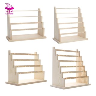 Giá trưng bày bông tai Devoko bằng gỗ nhiều tầng làm quà tặng cho mọi dịp lễ