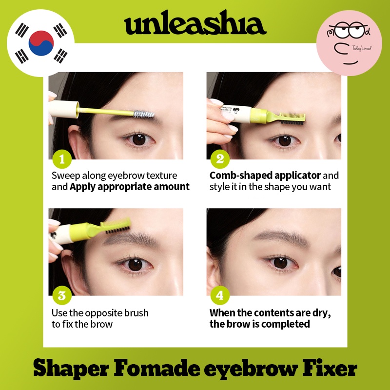 ĐỊNH HÌNH CHÂN MÀY Shaper Fomade Eyebrow Fixer 8.5g | VỚI DƯỠNG SÁP MỎNG NHẸ Phấn Trang Điểm Lâu Trôi Phong Cách Hàn Quốc Bút Định Hình Lông Mày 8.5g Tiện Dụng Chất Lượng Cao