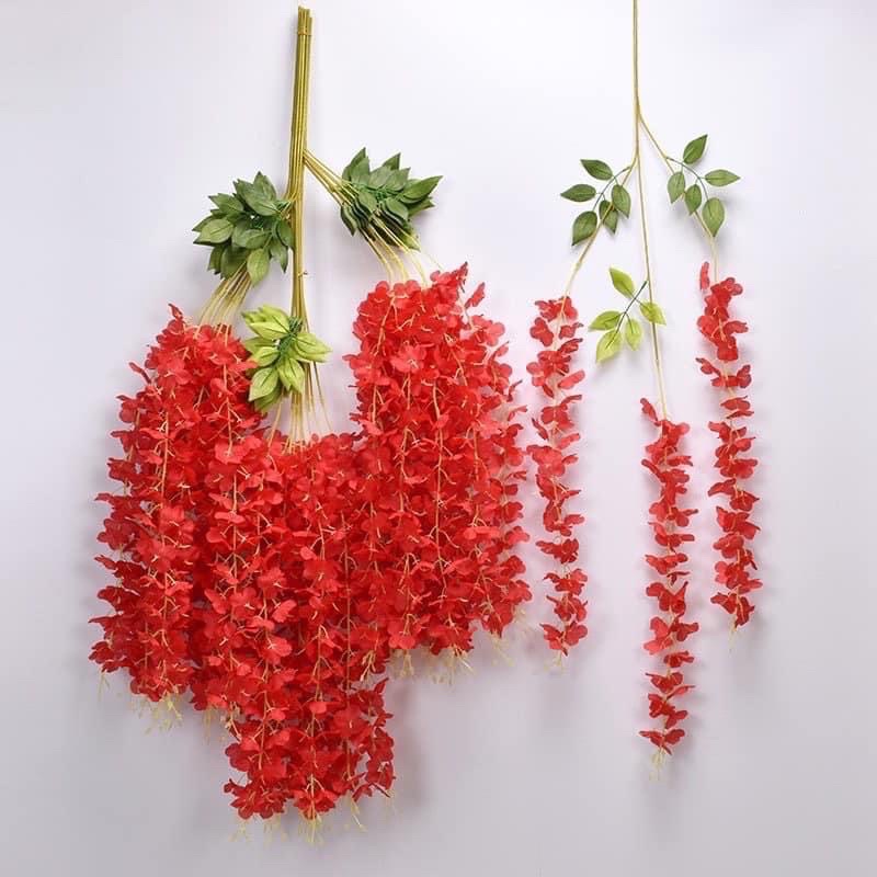 Dây Leo Hoa Giả - Cành Tử Đằng Giả Nhiều Hoa - Trang trí sân vườn, quán cà phê - Thuỳ Chi Decor