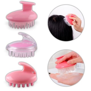 Lược Gội Đầu Massage Gai Silicon(Trong)