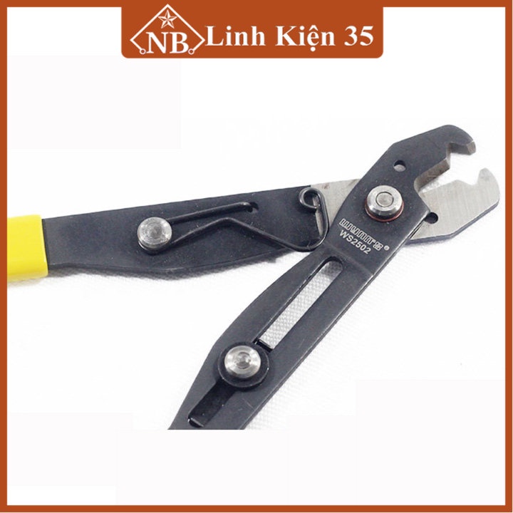 Kìm cắt tuốt cáp, dây điện mini Wynn's WS2502 chính hãng, kích thước kìm 14x4.5cm